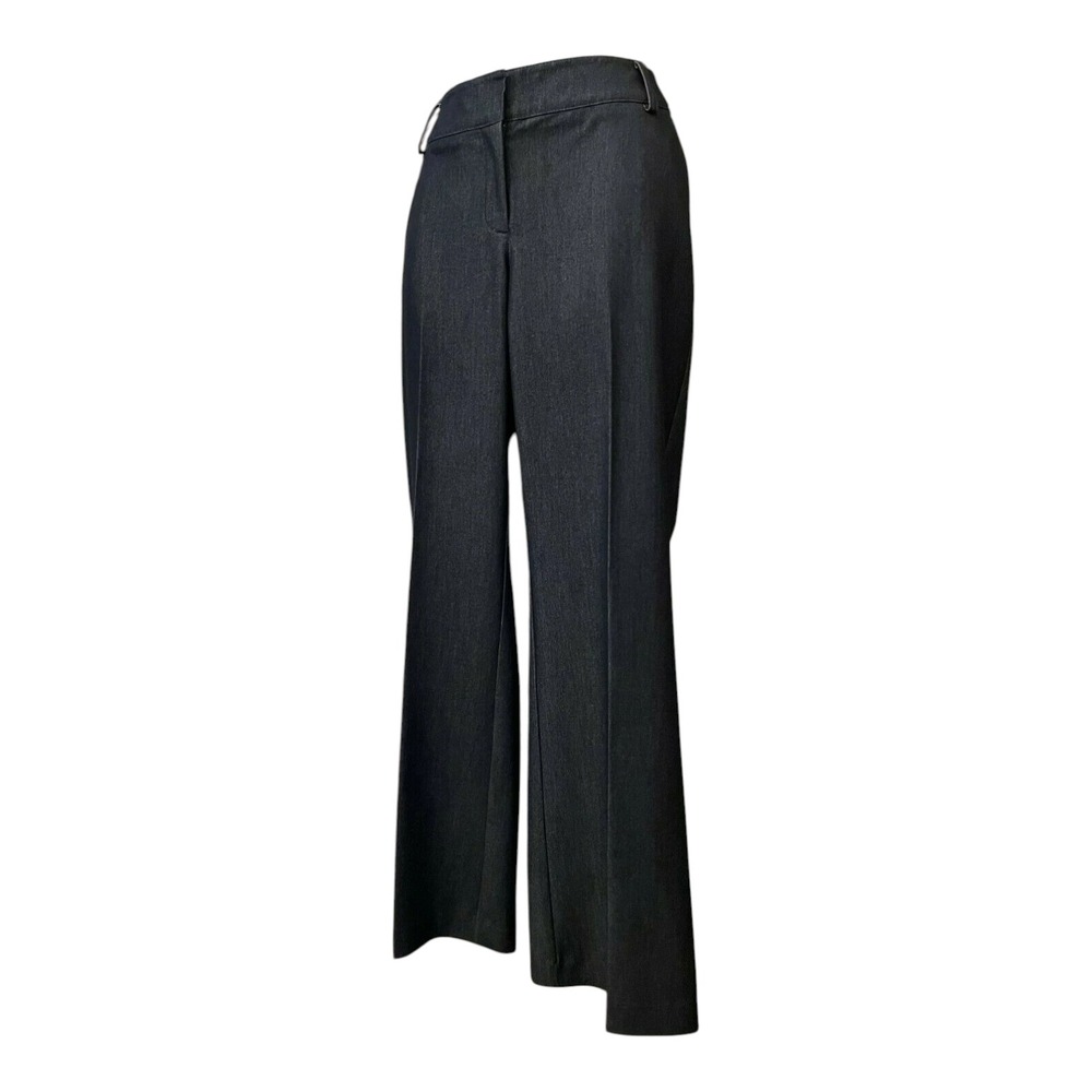 Cache Womens Modern Flat Front Bootcut Jeans Size 6 Blue Dark Wash Denim Stretch - Picture 7 of 14